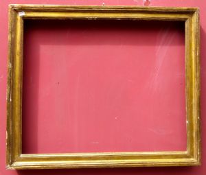 cornice in legno dorato ad oro mecca sagoma tipo molura XIX° sec. cm.48 x 39